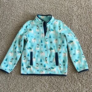 Gymboree polar bear quarter zip pullover